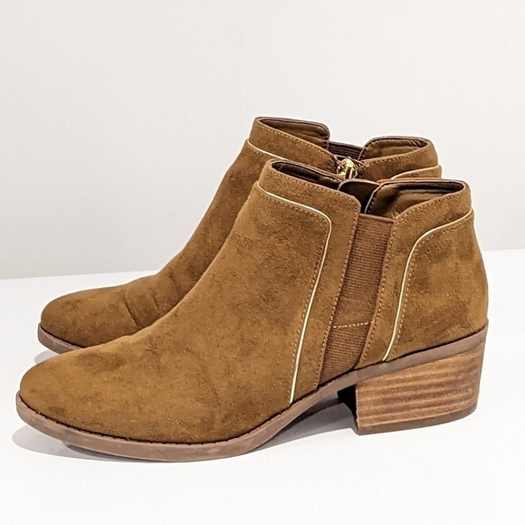 Karl Lagerfeld brown ankle boots size 5.5 - Picture 7 of 12